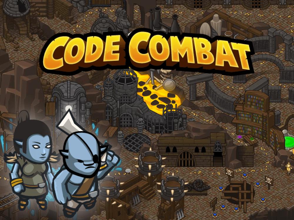 Титульная страница игры Code Combat